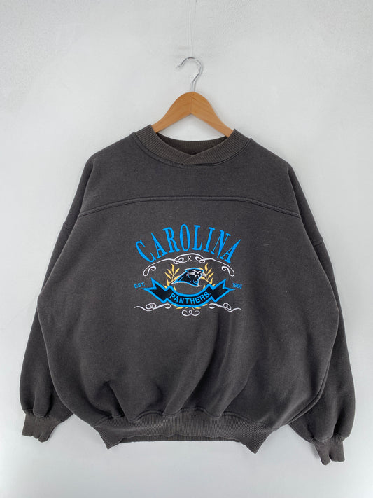 90’s CAROLINA PANTHERS Size XL NFL Sweat-Shirt / F3788S