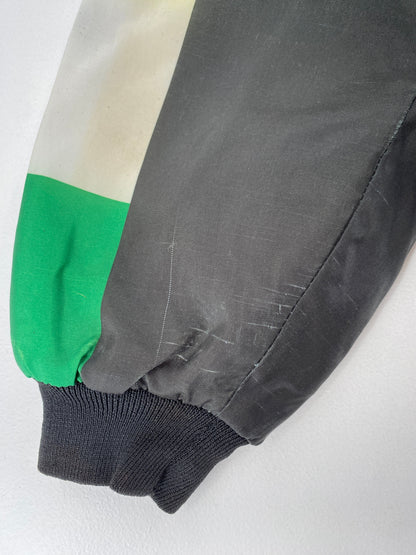 90's NOTRE DAME Made in USA Size XL Vintage Collage Nylon Jacket / F3803N