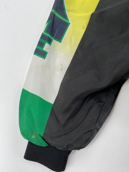 90's NOTRE DAME Made in USA Size XL Vintage Collage Nylon Jacket / F3803N