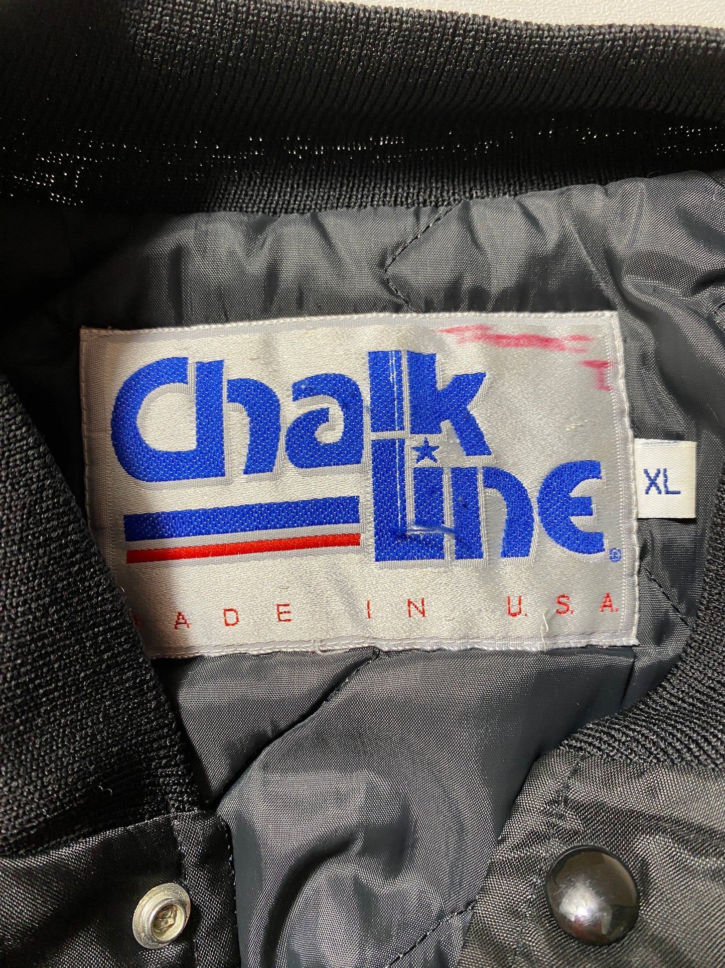 90's NOTRE DAME Made in USA Size XL Vintage Collage Nylon Jacket / F3803N