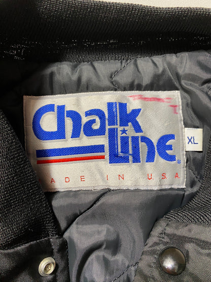 90's NOTRE DAME Made in USA Size XL Vintage Collage Nylon Jacket / F3803N