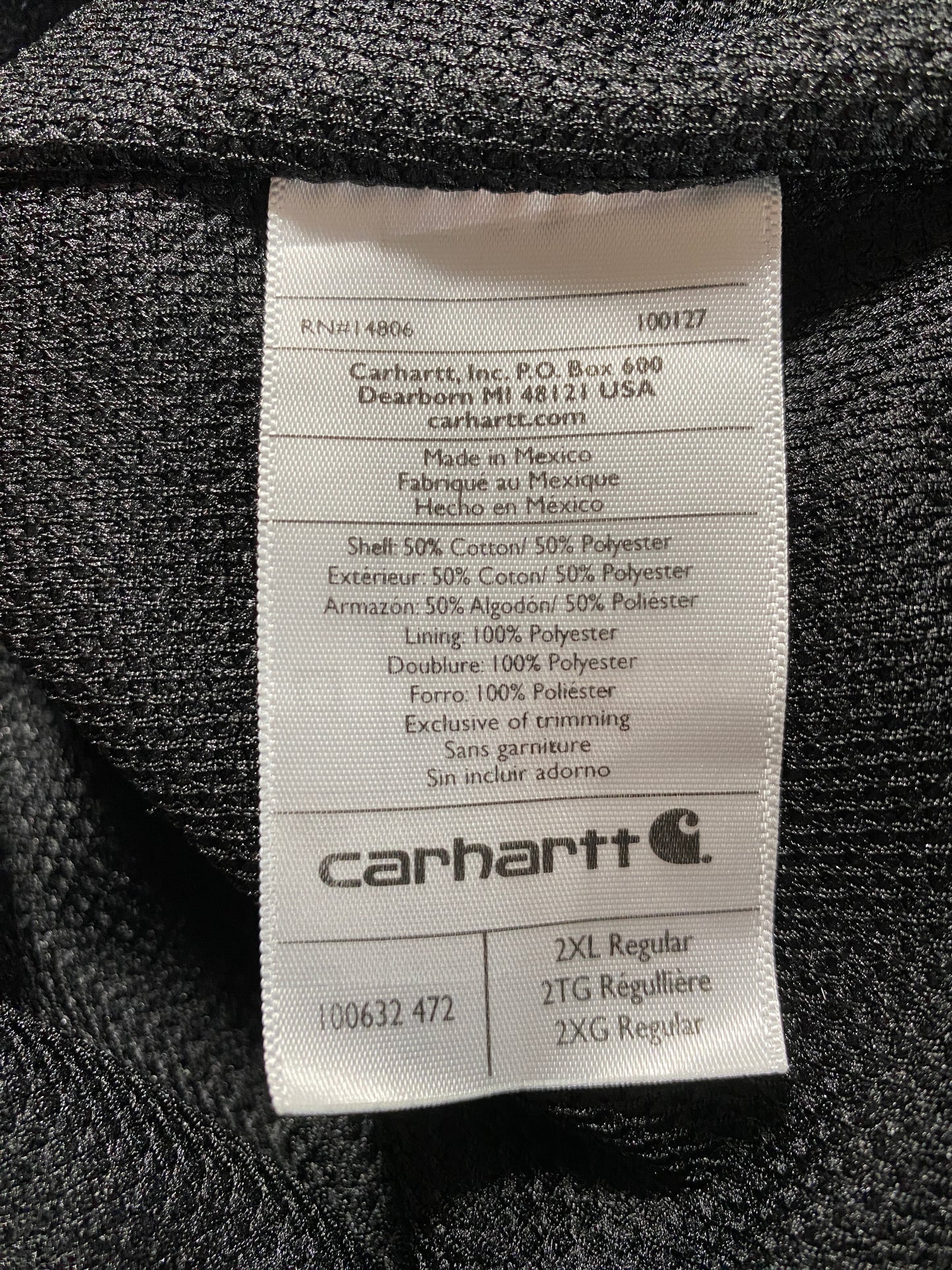 Vintage CARHARTT Size XL Zip Up Hoodie Sweat-Shirt / G5622S