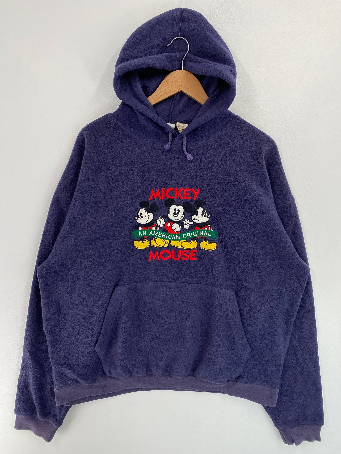 00' DISNEY MICKEY MOUSE Size L Hoodie Fleece Jacket / G4396F