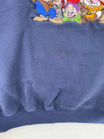 Vintage SEVEN DWARFS DISNEY Size No Tag (Approx.L) Sweat-shirt / G3696S