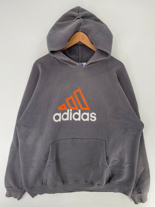 90’s ADIDAS Size XL Vintage Hoodie Sweat-shirt / G463S