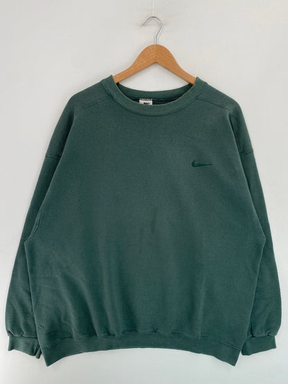 90's NIKE MINI SWOOSH Made in USA Size XL Vintage Sweat shirt / G4439S
