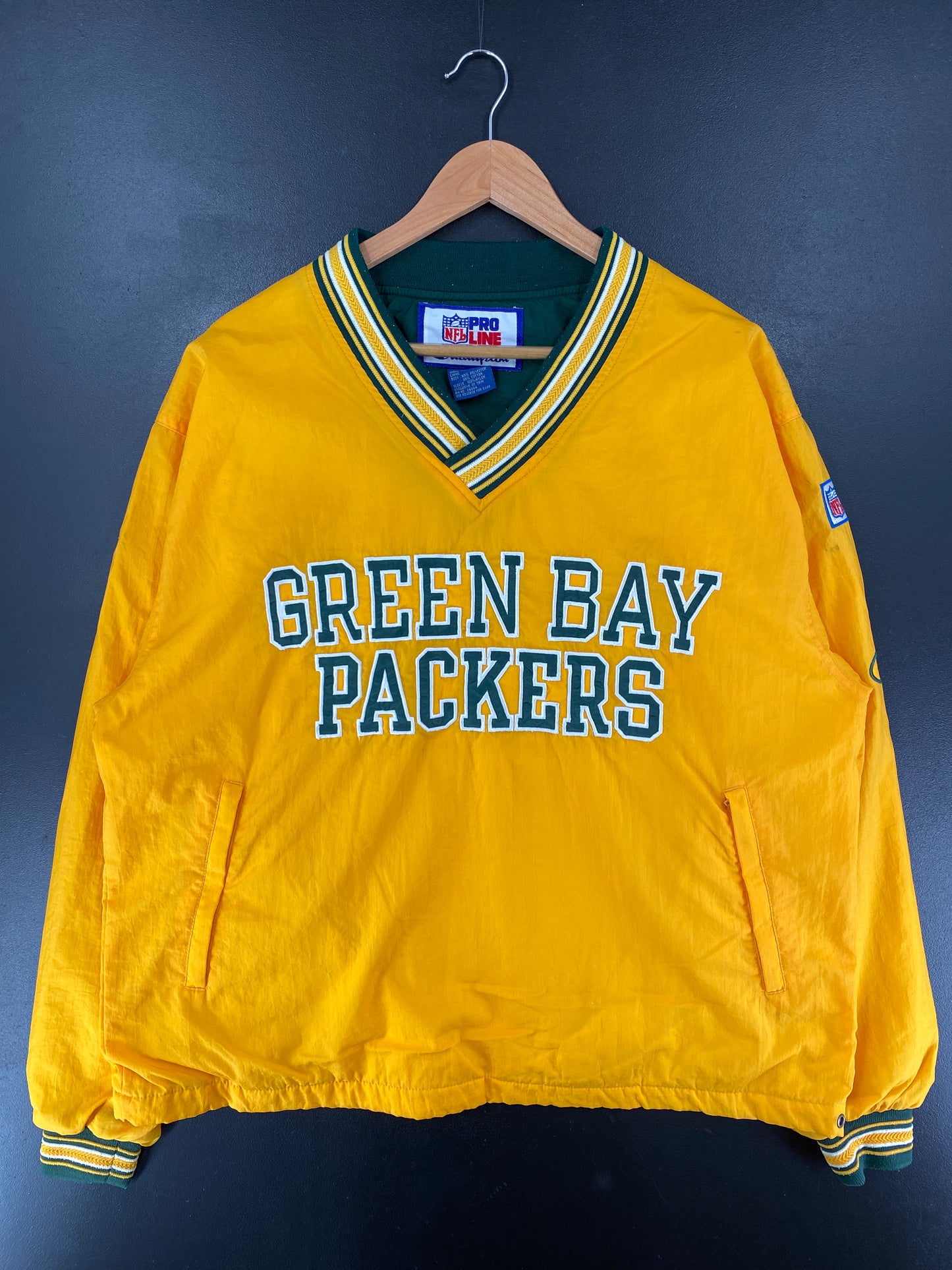 Vintage GREEN BAY PACKERS Size M Nylon NFL Jacket / G4323N