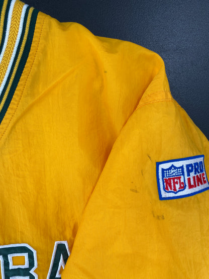 Vintage GREEN BAY PACKERS Size M Nylon NFL Jacket / G4323N