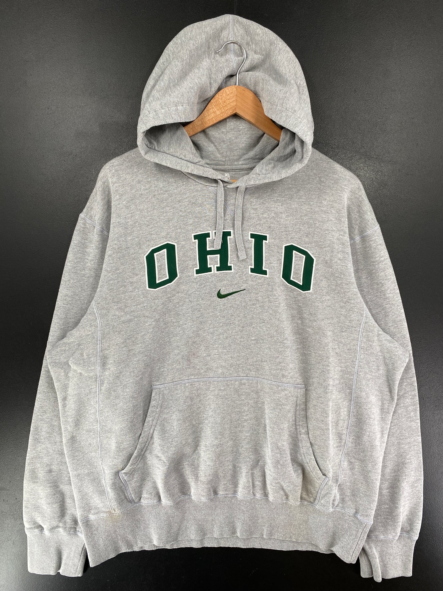 Vintage NIKE x OHIO STATE Size XL Vintage College Hoodie Sweat Shirt / G4480S