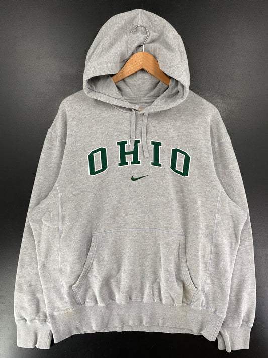 Vintage NIKE x OHIO STATE Size XL Vintage College Hoodie Sweat Shirt / G4480S