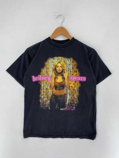 2000 BRITNEY SPEARS Size M Vintage Music Band Tour -Shirt / F3952T