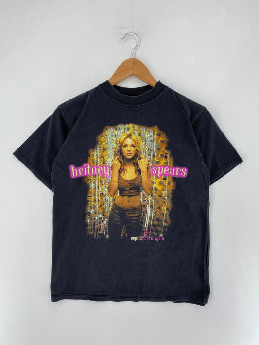 2000 BRITNEY SPEARS Size M Vintage Music Band Tour -Shirt / F3952T