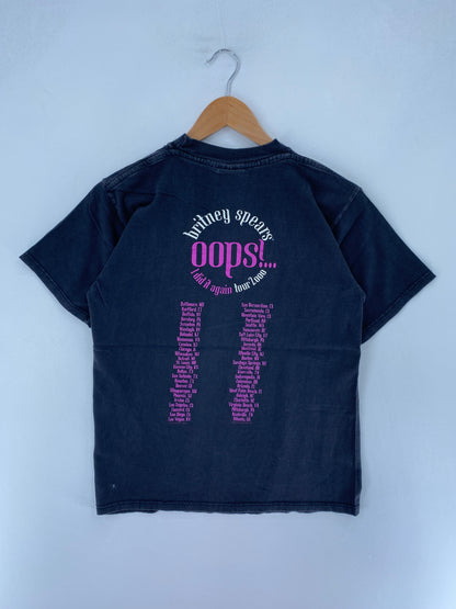 2000 BRITNEY SPEARS Size M Vintage Music Band Tour -Shirt / F3952T