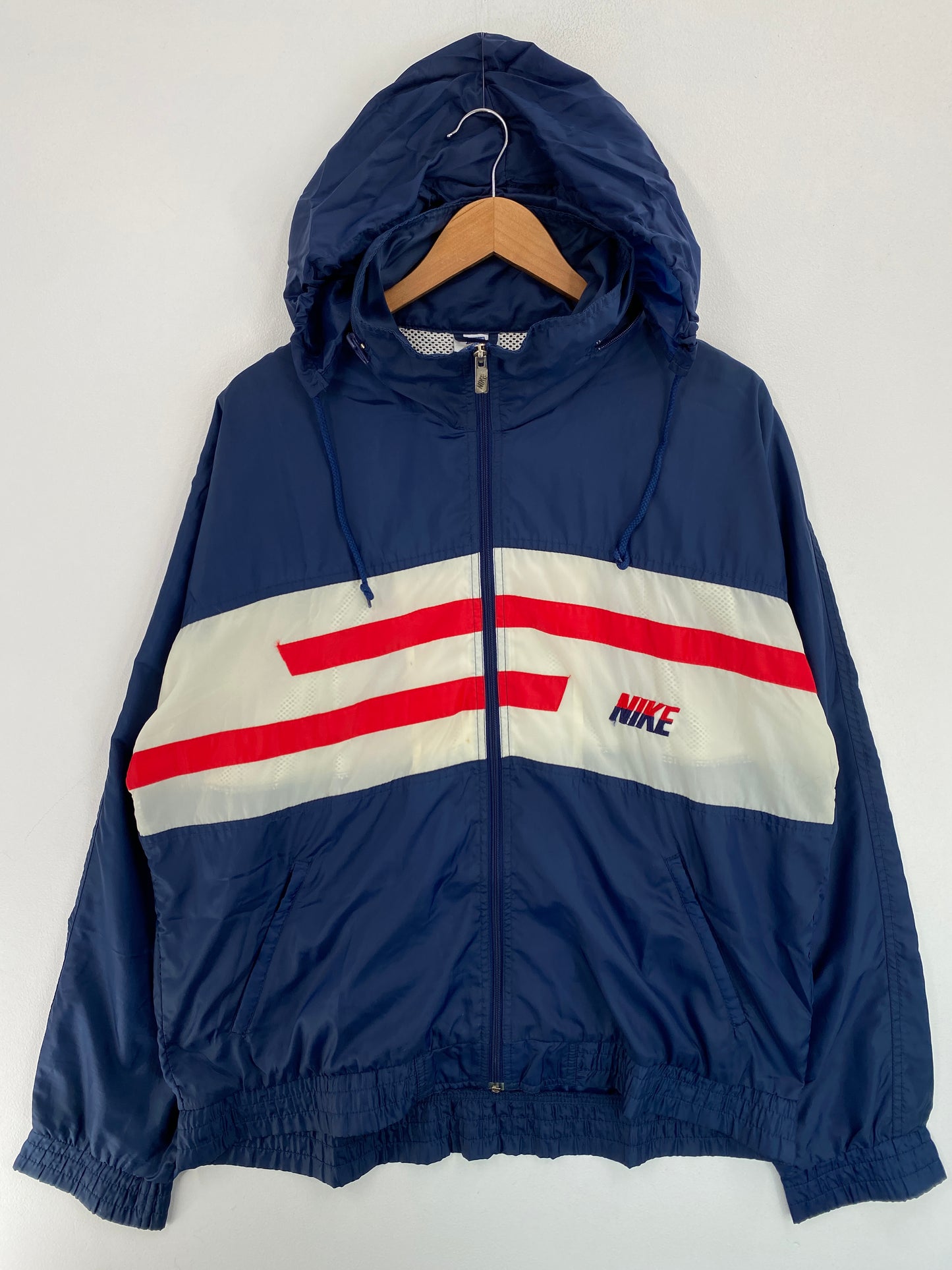 90’s NIKE USA Size L Zip-up Nylon Jacket / G4489N