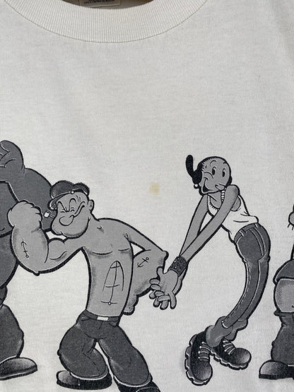 1997 POPEYE THE SAILOR Size XL Vintage T-Shirt / G592T