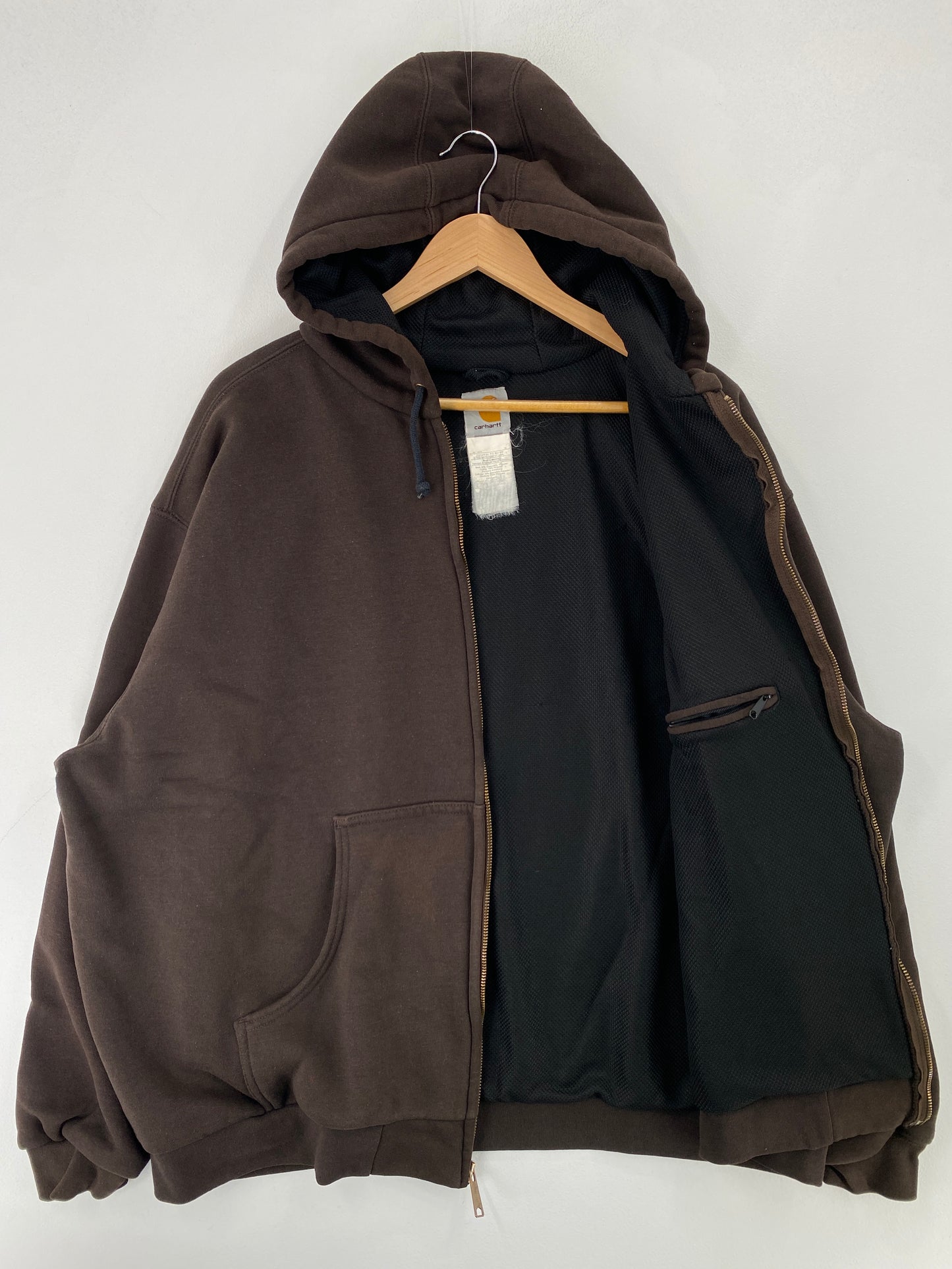 Vintage CARHARTT Size Approx. XL Zip-up Hoodie Sweat-Shirt / F9867S