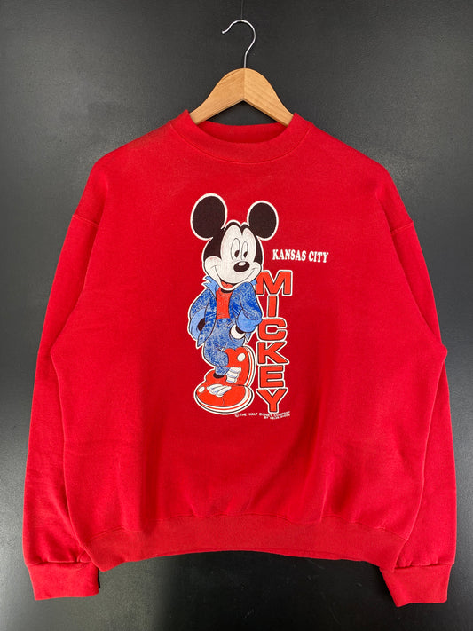 80’s DISNEY MICKEY Made in USA Size XL Vintage Sweat-shirt / G6105S