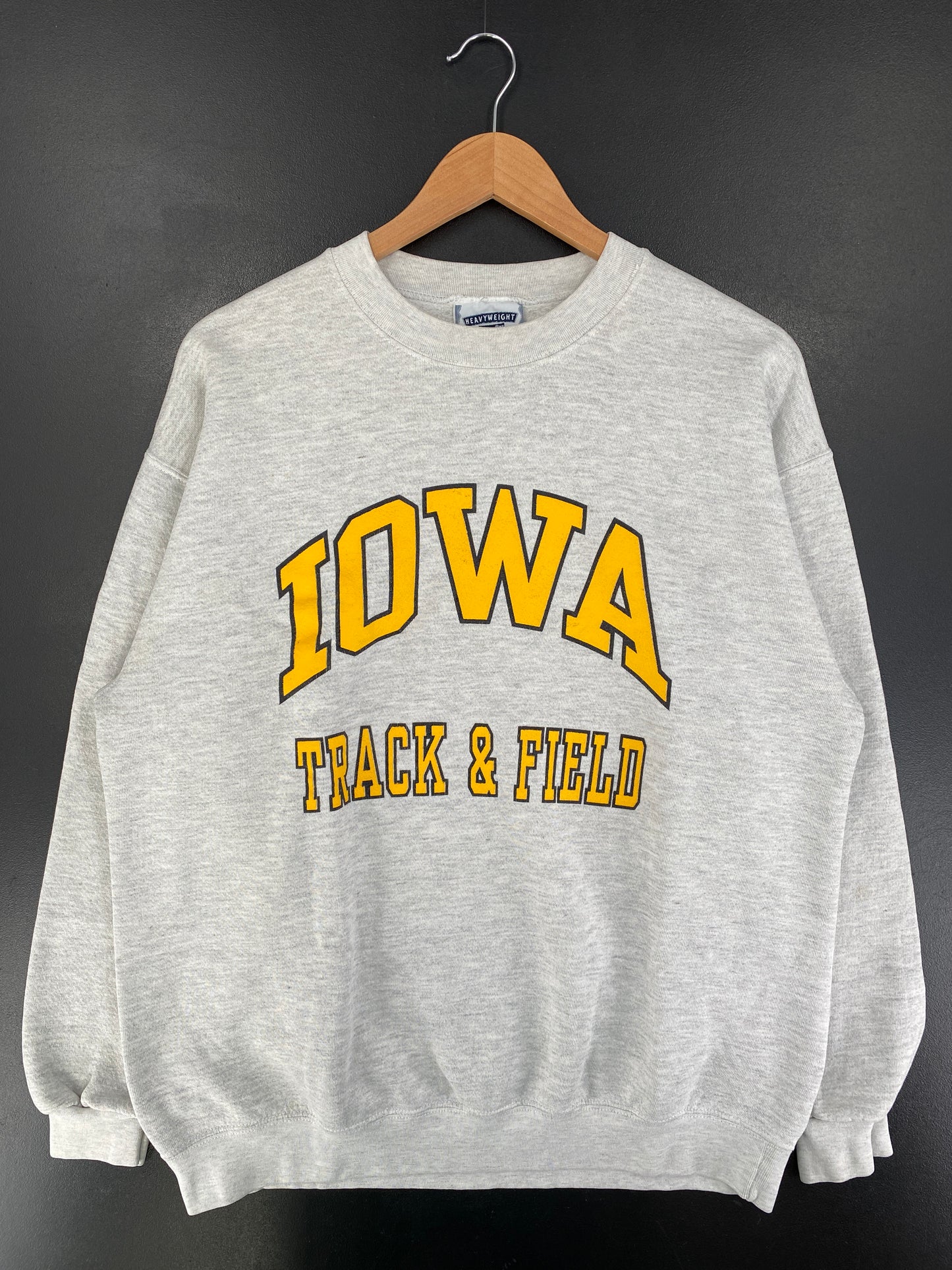 90’s IOWA TRACK & FIELD Size No Tag (Approx.L) College Sweat-Shirt / G4565S