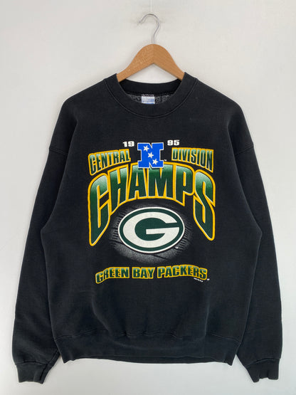 1995 GREEN BAY PACKERS Made in USA Size XL Vintage NFL Sweat - Shirt / G4527S