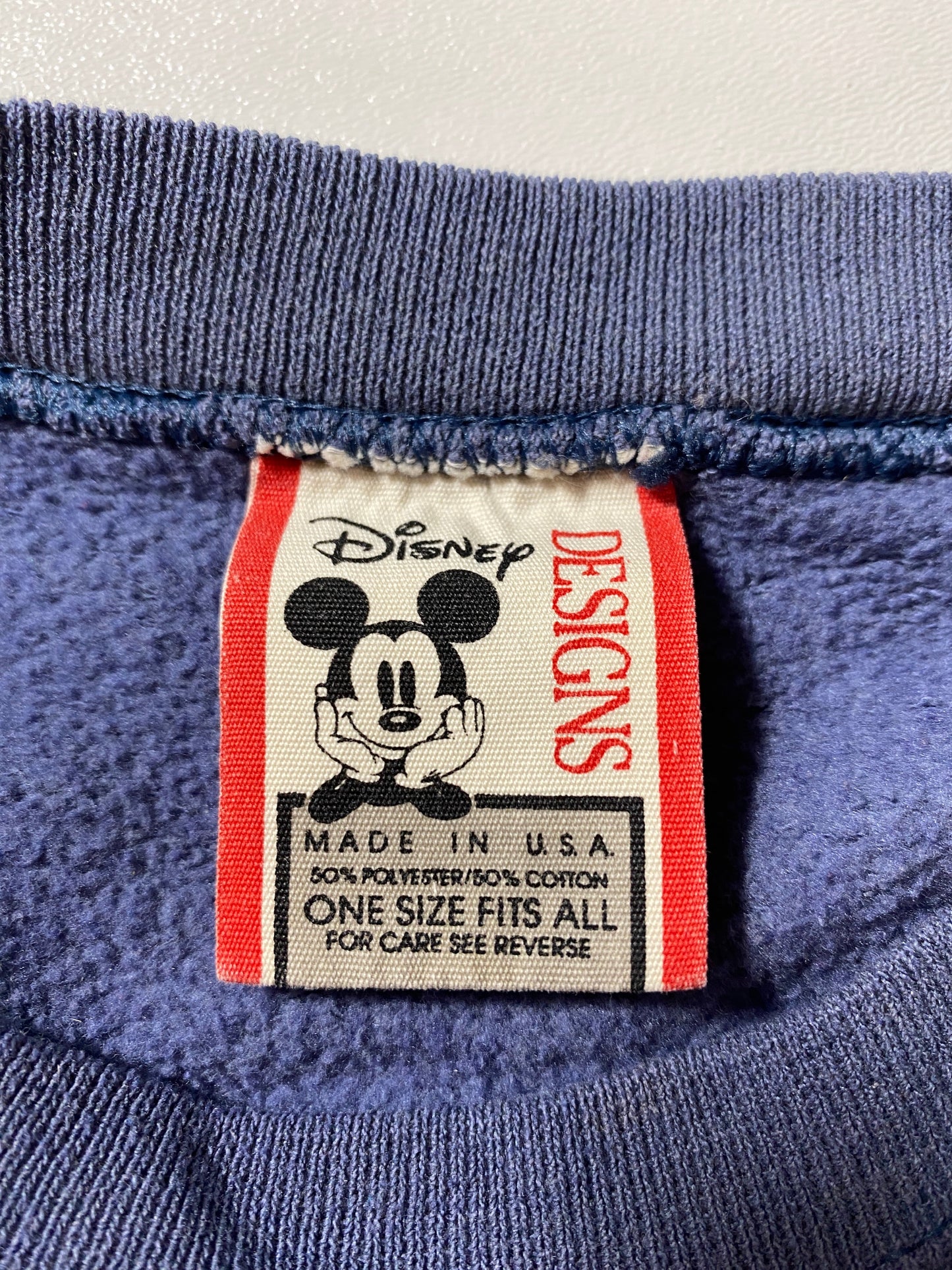 90’s MICKEY Size One Size (Approx.L) Vintage DISNEY Sweat-shirt / G5250S