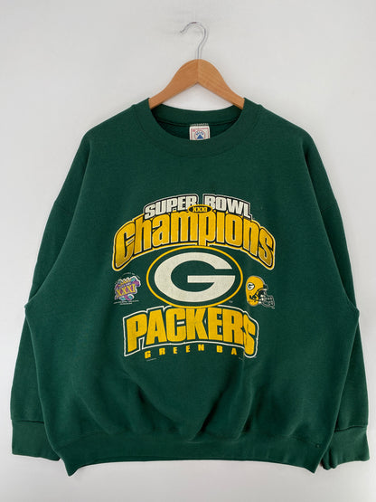 1997 GREEN BAY PACKERS Made in USA Size XXL Vintage NFL Sweat-Shirt / G642S
