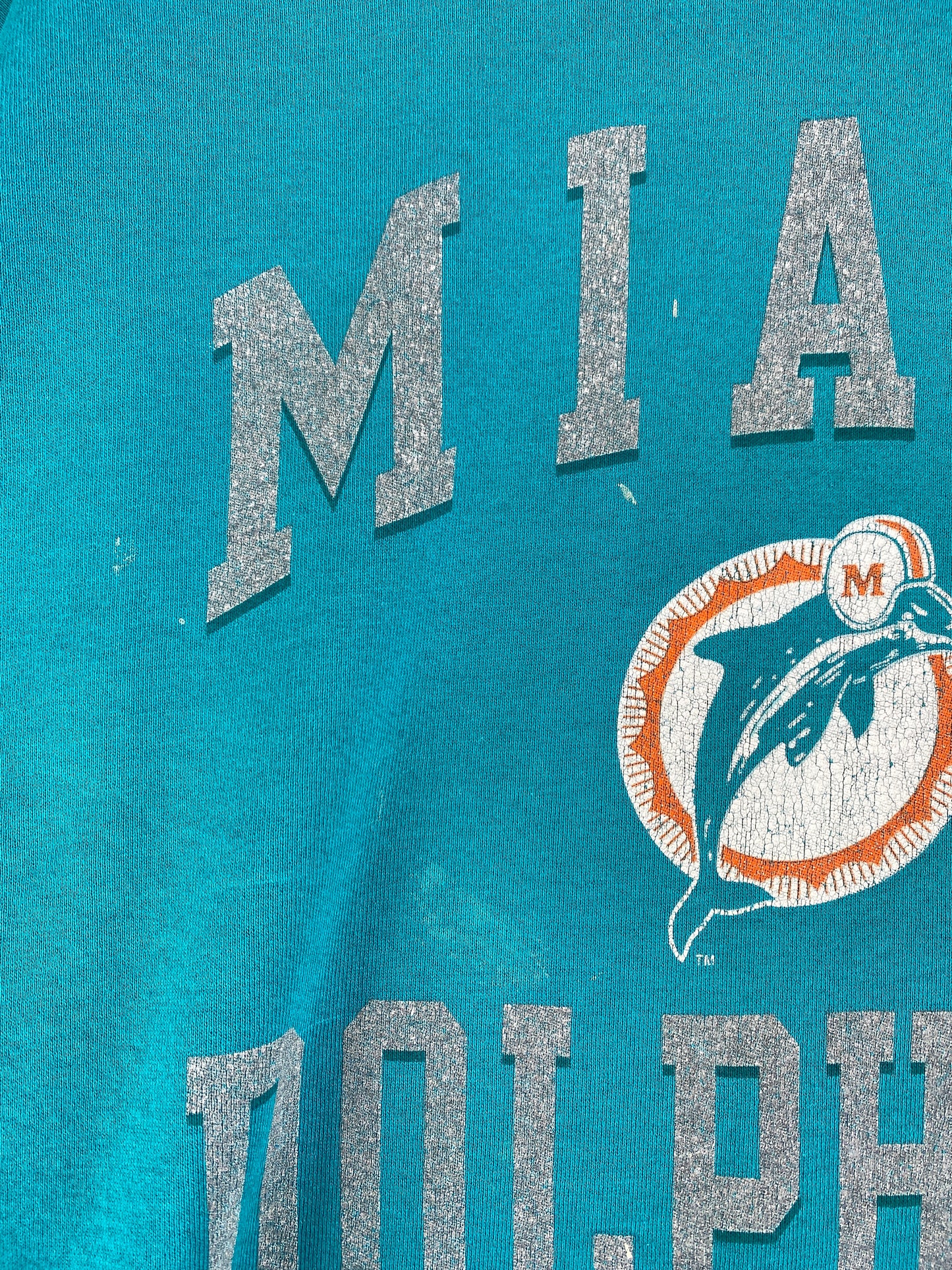90's MIAMI DOLPHINS Made in USA Size XXL NFL Sweat-Shirt / F4019S