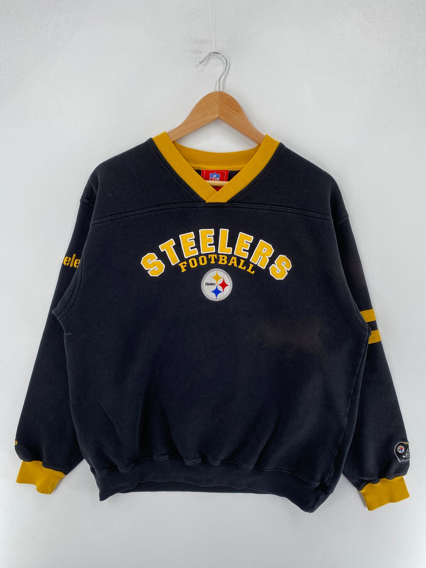 Vintage STEELERS Size Approx.XL NFL Sweat-Shirt / F4016S