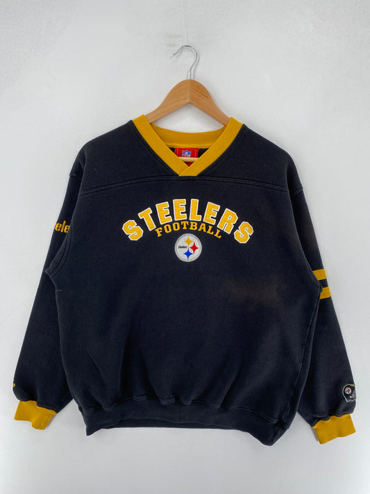 Vintage STEELERS Size Approx.XL NFL Sweat-Shirt / F4016S