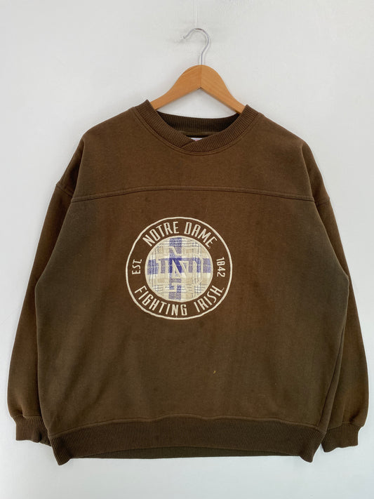 Vintage NOTRE DAME Size L College Sweat-Shirt / G4567S