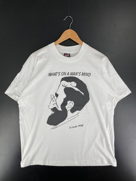 80's SIGMUND FREUD Made in USA Size XL Vintage T-Shirt / G2929T