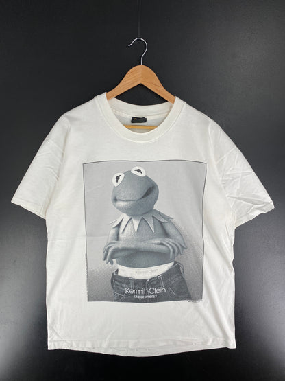 90's KERMIT THE FROG Made in USA Size XL Vintage T-Shirt / F4134S