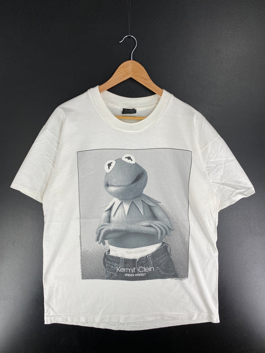 90's KERMIT THE FROG Made in USA Size XL Vintage T-Shirt / F4134S