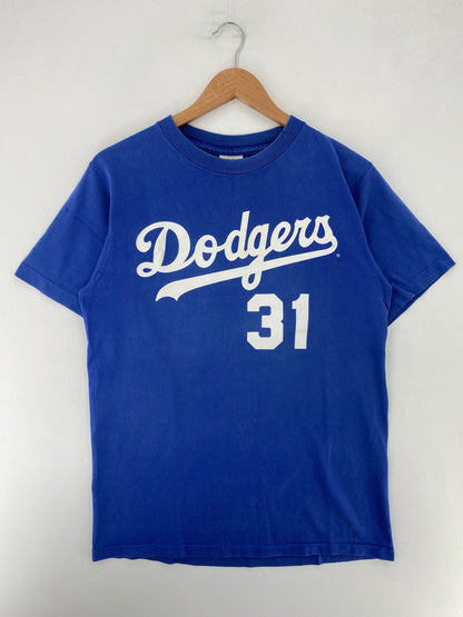 90's LOS ANGELES DODGERS Made in USA Size M Vintage MLB T-Shirt / G176T