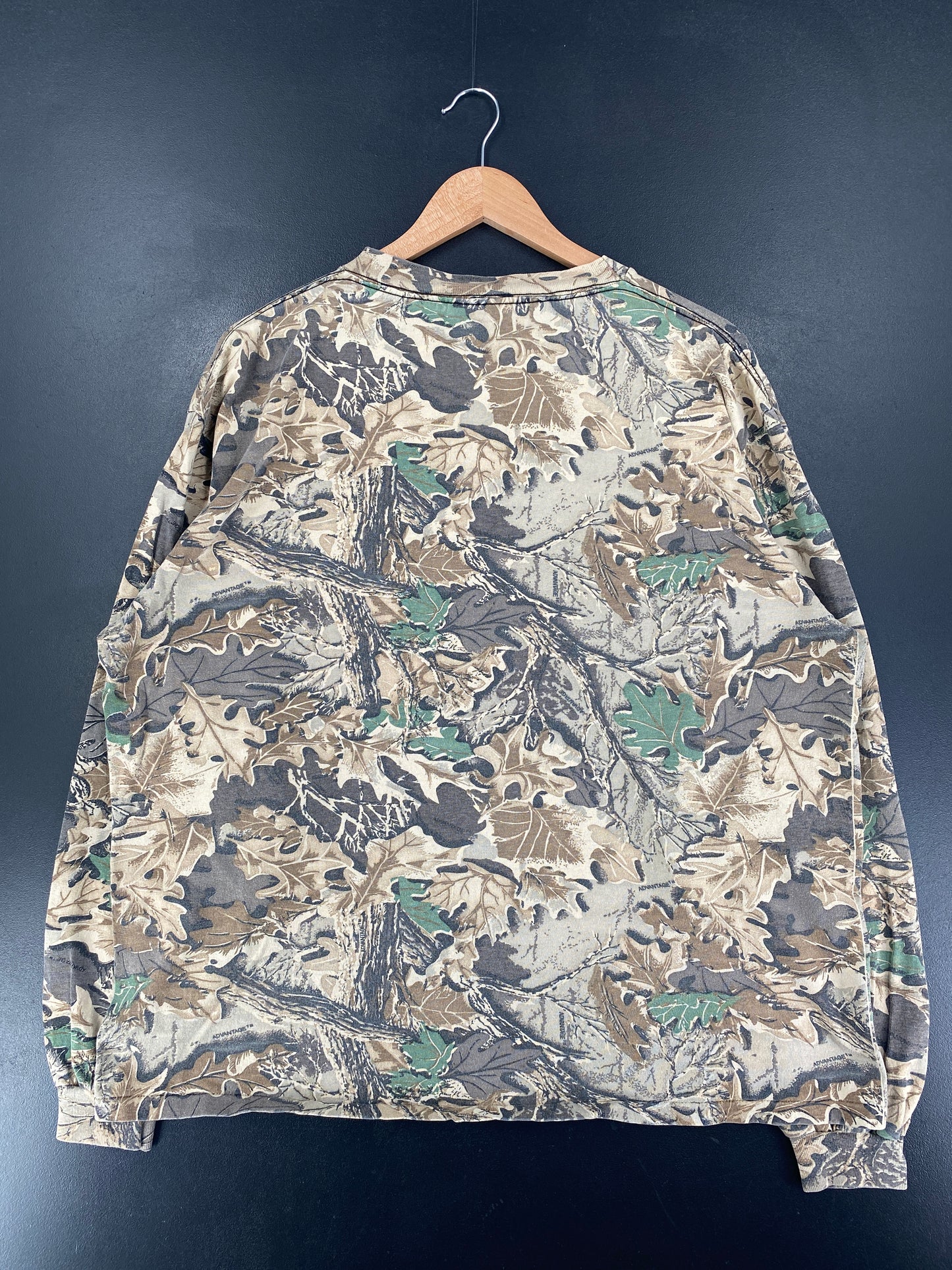 90's CAMO Made in USA Size (Approx.XL) Vintage T-Shirt / G857T