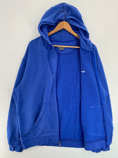 00’ NIKE MINI SWOOSH Size XL Vintage Zip Up Hoodie Sweat-shirt / G4631S