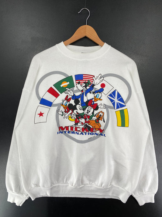 90's MICKEY INTERNATIONAL Made in USA Size XL Vintage Sweat-Shirt / G4654S