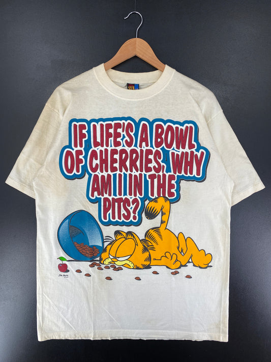 90’s GARFIELD Size L Vintage T-Shirt / G7135T