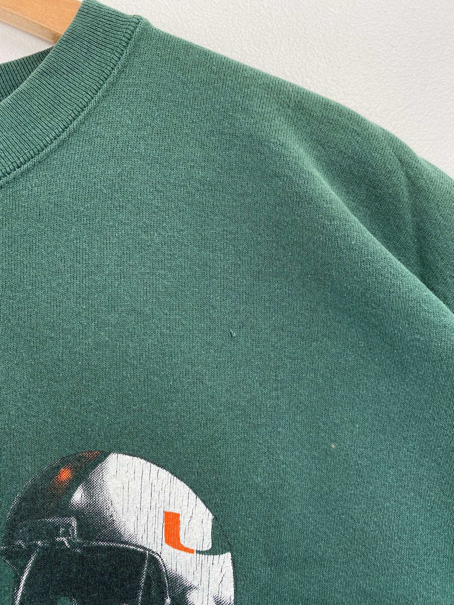 90's MIAMI HURRICANES Msde in USA Size L Vintage College Sweat-Shirt / G4697S