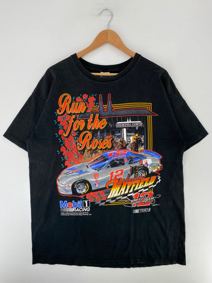 1999/ MOBIL RACING JEREMY MAYFIELD Made in USA Size XXL Vintage Racing T-shirt / G422T