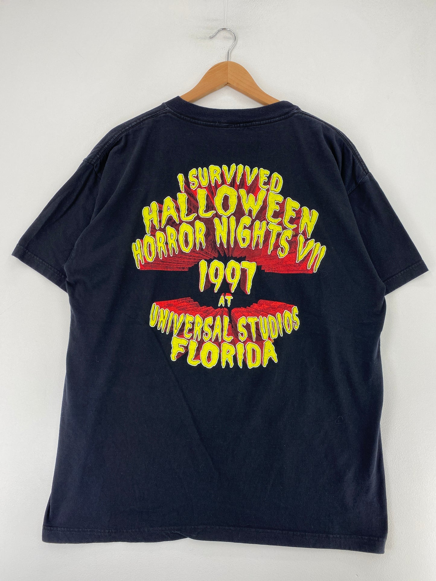 1997 HALLOWEEN HORROR NIGHTS Size No Tag (Approx.XL) Vintage T- Shirt / G1134T