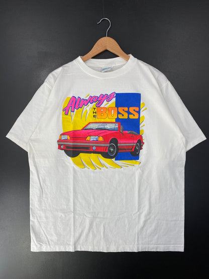 90’s FORD MUSTANG Made in USA Size XXL Vintage Racing T-shirt / G456T