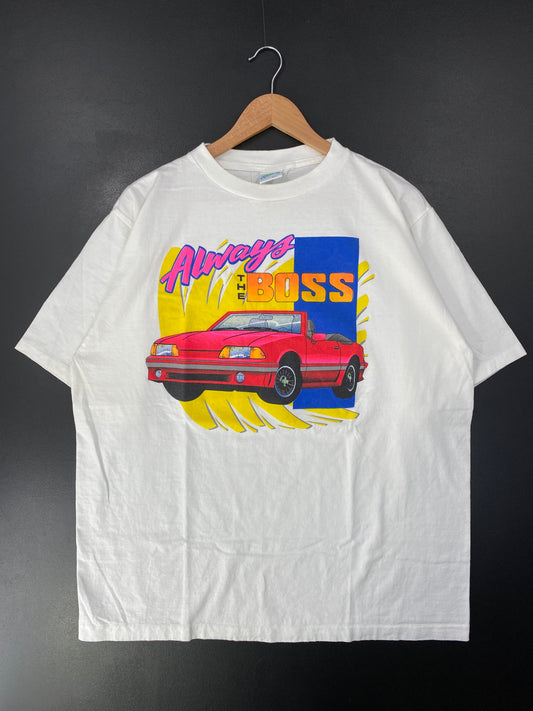 90’s FORD MUSTANG Made in USA Size XXL Vintage Racing T-shirt / G456T