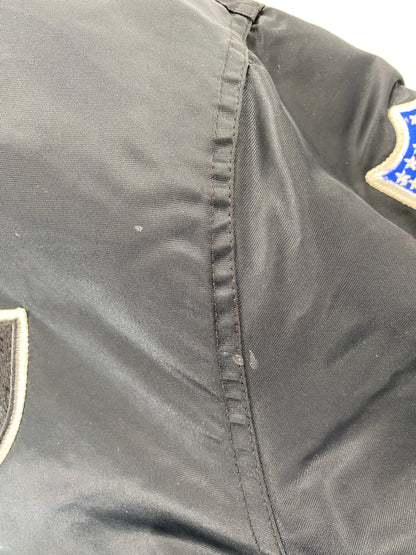 90's STARTER x LAS VEGAS RAIDERS Made in USA Size L Vintage NFL Nylon Jacket / F4976N
