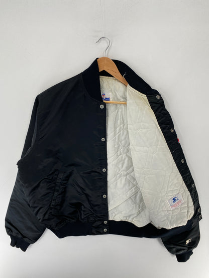 90's STARTER x LAS VEGAS RAIDERS Made in USA Size L Vintage NFL Nylon Jacket / F4976N