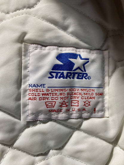 90's STARTER x LAS VEGAS RAIDERS Made in USA Size L Vintage NFL Nylon Jacket / F4976N