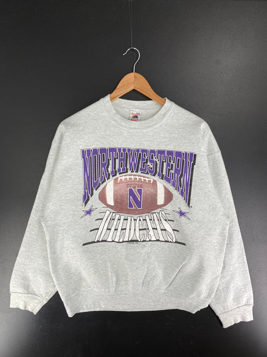 90’s NORTHWESTERN WILDCATS Made in USA Size L College Sweat-Shirt / F4404S