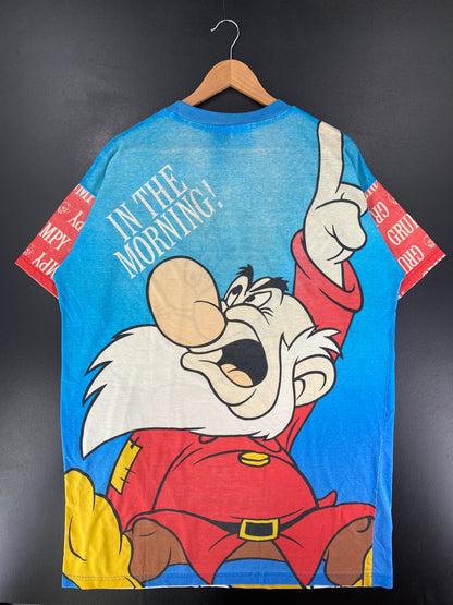90's DISNEY GRUMPY Size No Tag (Approx.XXL) Vintage T-Shirt / G513T