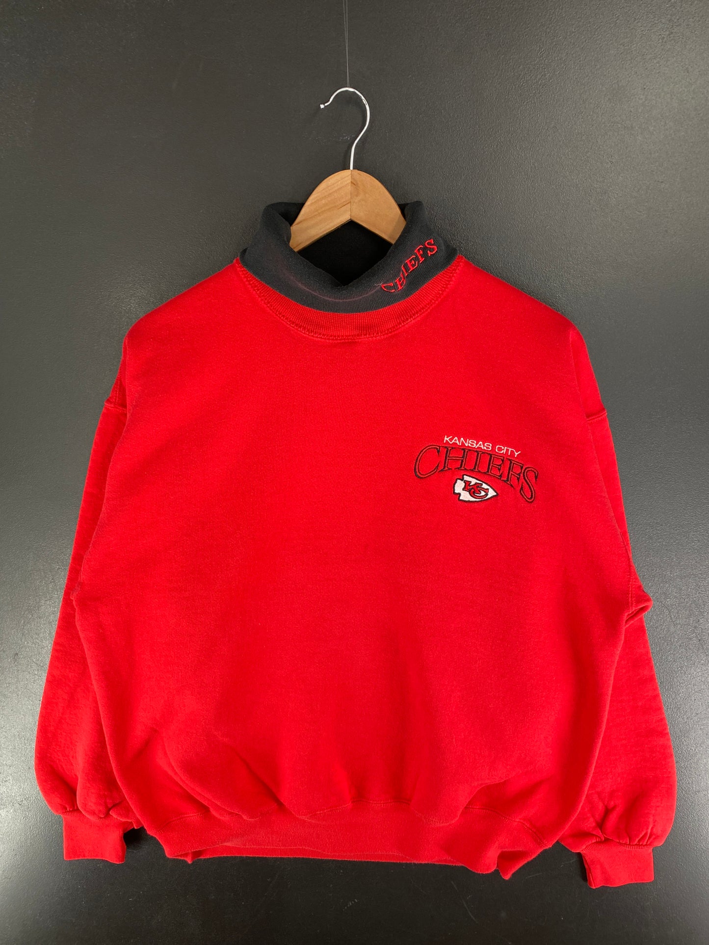 90's KANSAS CITY CHIEFS Made in USA Size L NFL Sweat-shirt / F5018S