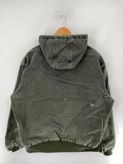 Vintage CARHARTT Size L Zip-Up Duck Jacket / F5156J