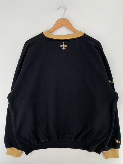 Vintage NEW ORLEANS SAINTS Size XL NFL Sweat-shirt / G644S